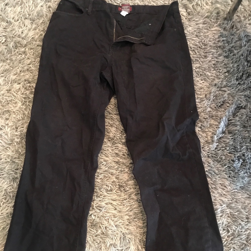 (21) Covington 34/30 regular fit black jeans
